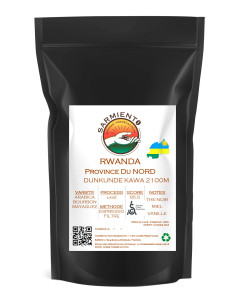 RWANDA, PROVINCE DU NORD,  Dunkunde kawa 2100m