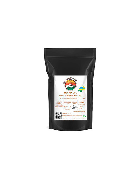 RWANDA, PROVINCE DU NORD,  Dunkunde kawa 2100m