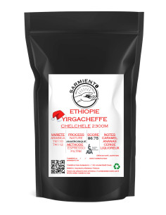 ETHIOPIE YIRGACHEFFE, Chelchele 2300M Double fermentation.