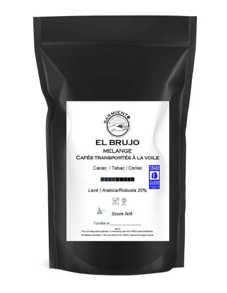 EL BRUJO, Mélange maison, cafés transportés à la voile